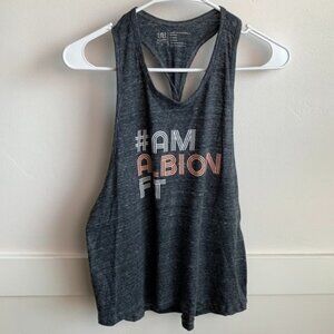 Albion Dark Gray Logo Racerback Tank Top